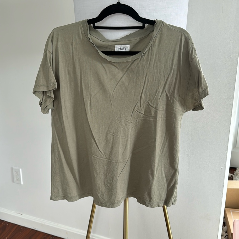 COPY - Mate the label 100% organic cotton tee, sage color, medium, never worn